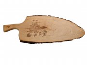 Mesnica z lubjem – ročaj (MAMA bila si moj prvi objem)  60 - 70 cm